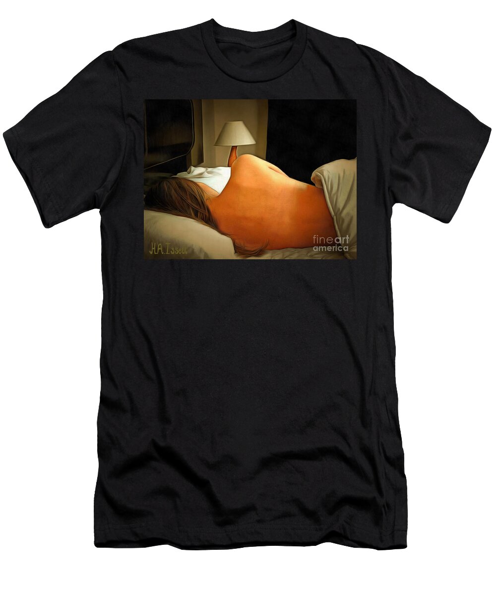 Sleep T-Shirt featuring the digital art Sleeping by Humphrey Isselt