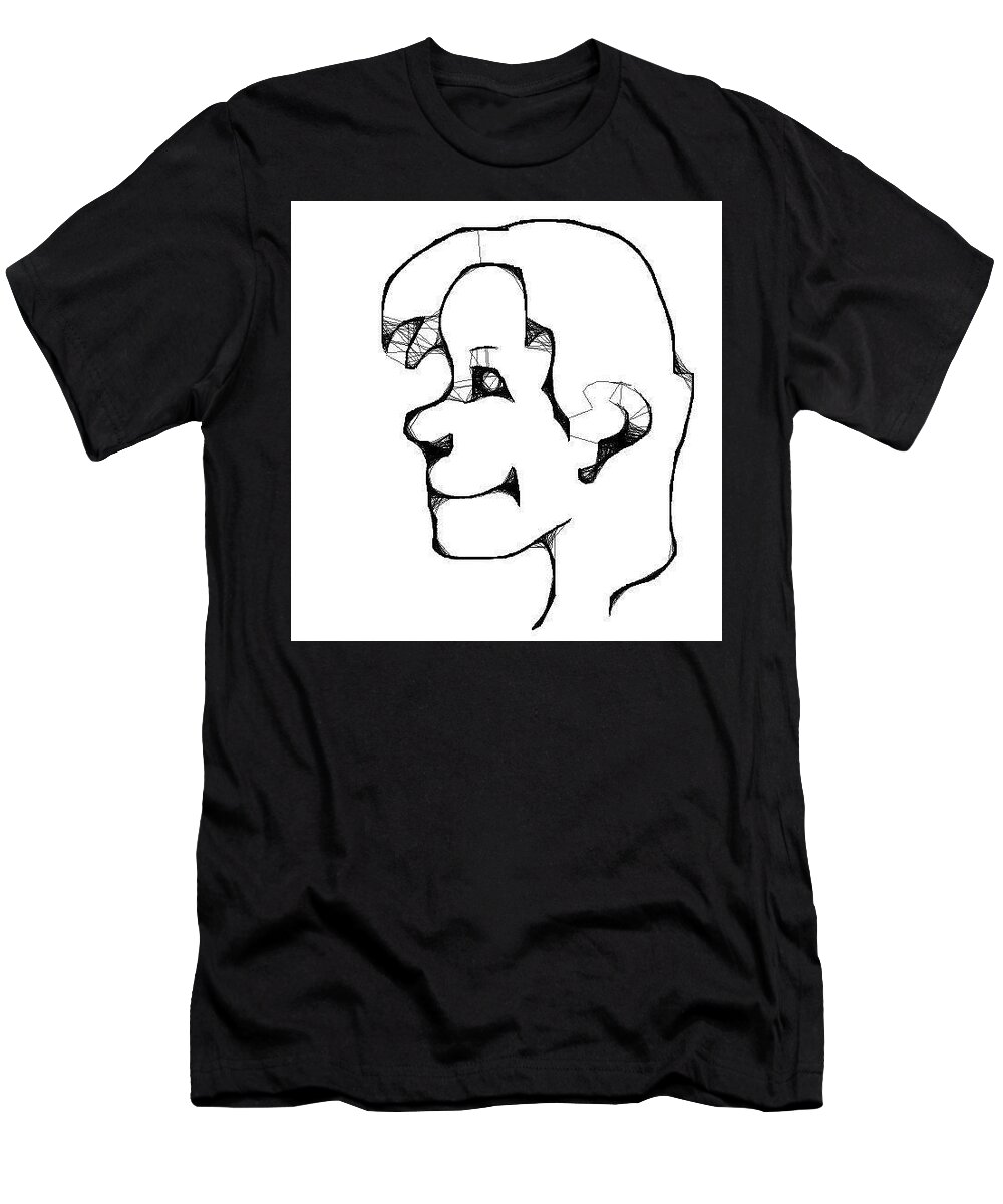 Smile Man Drawing T-Shirt featuring the photograph Smile by Jeffrey Platt