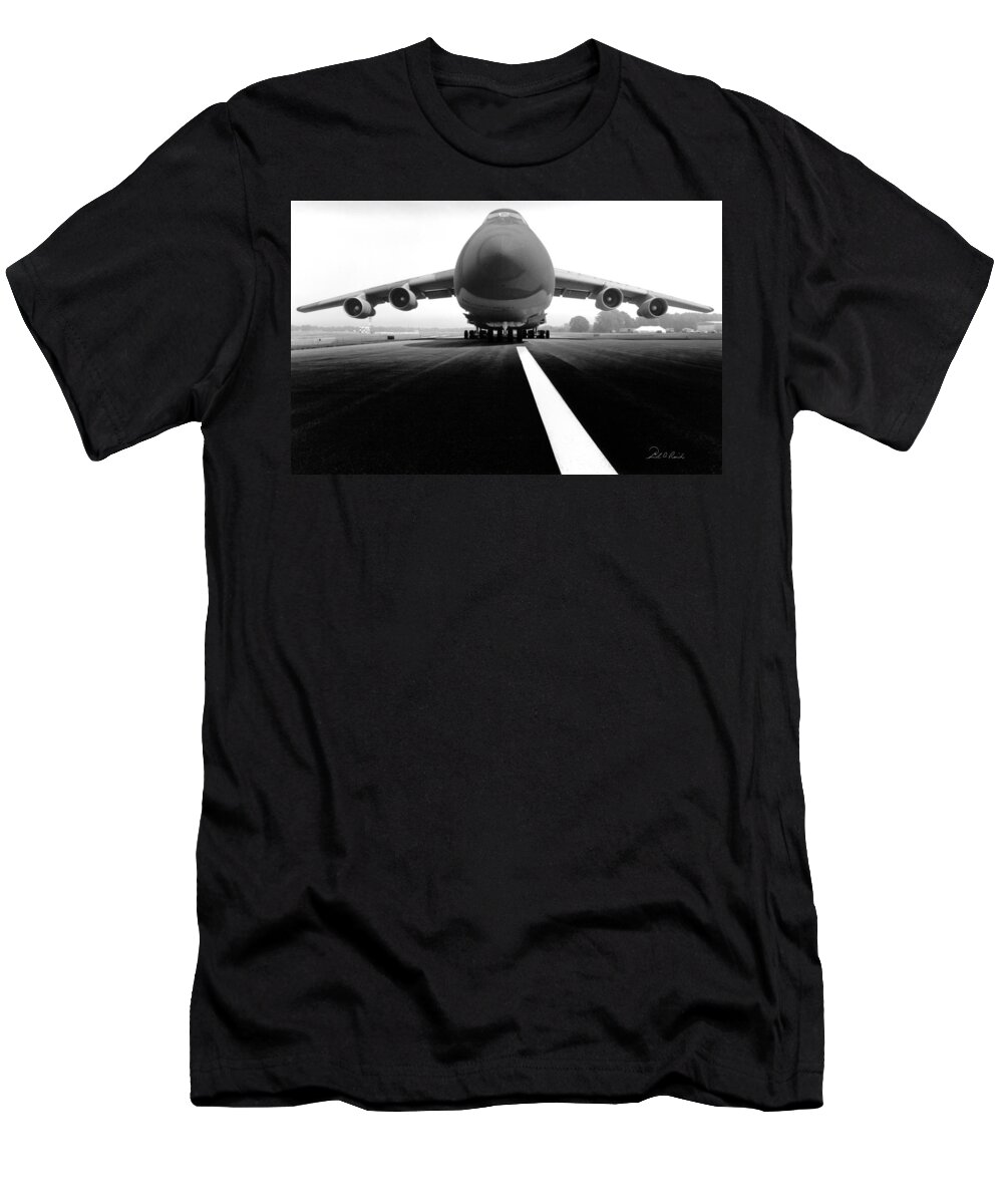 Black & White T-Shirt featuring the photograph Smiling C Five Galaxy by Frederic A Reinecke