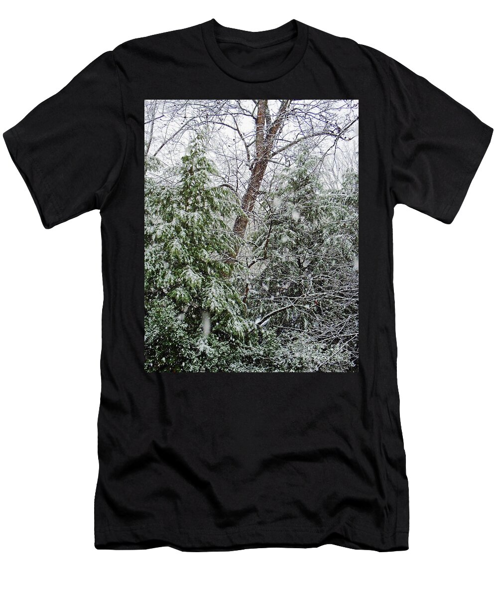 Snow T-Shirt featuring the photograph Snow Day 4 by Lizi Beard-Ward