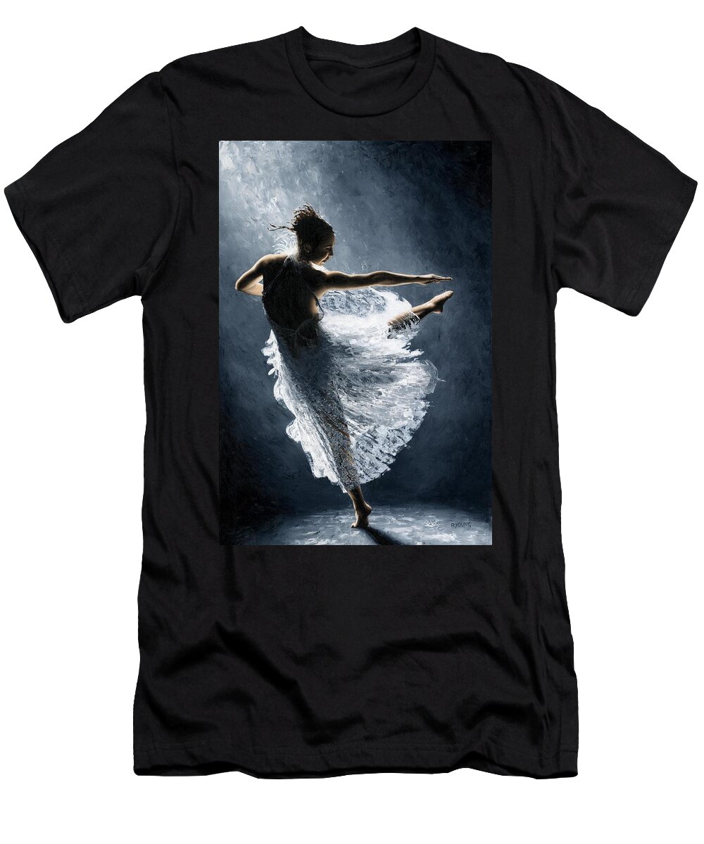 Dancer T-Shirt featuring the painting Solitaire by Richard Young