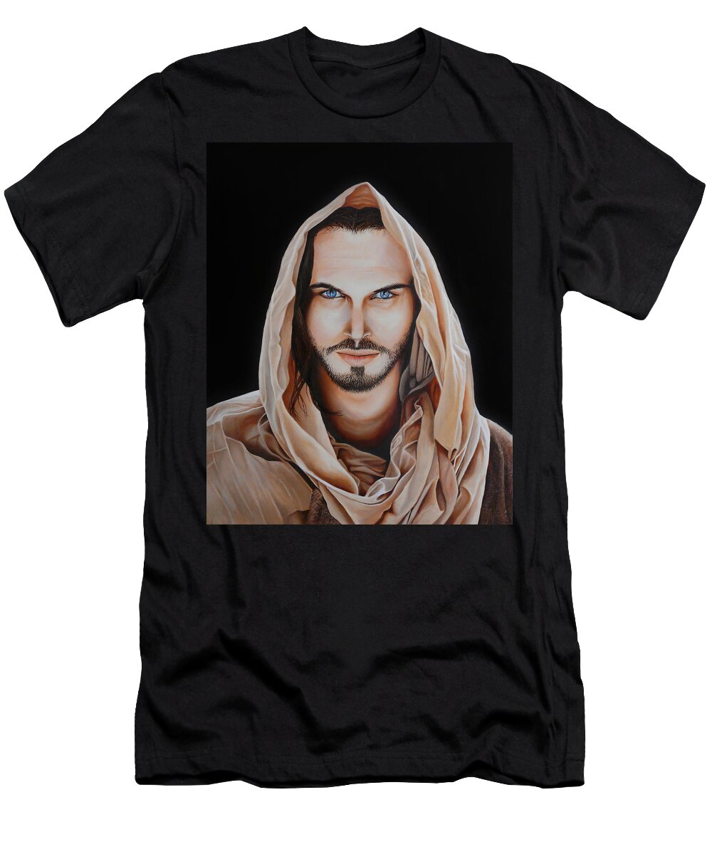 Christ T-Shirt featuring the painting Son of Man by Vic Ritchey