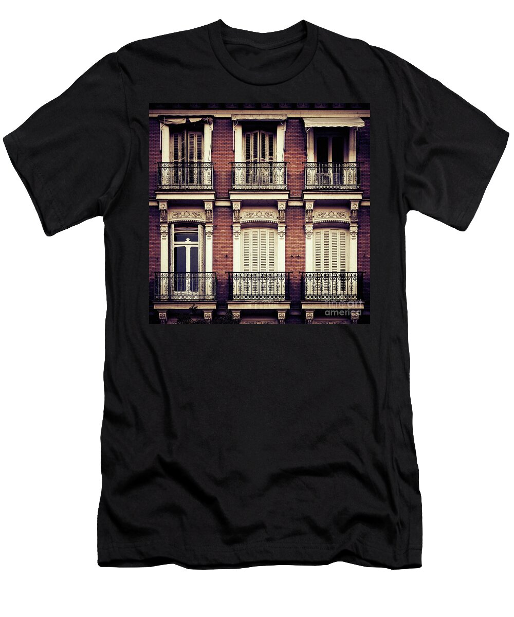 Madrid T-Shirt featuring the photograph Spanish Balconies by RicharD Murphy