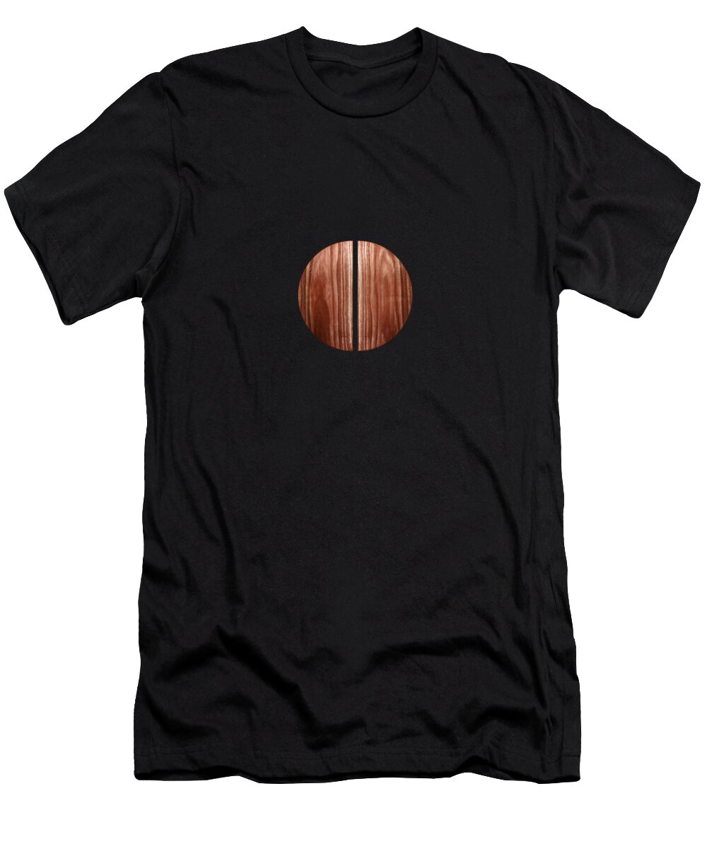 Block T-Shirt featuring the photograph Split Circle Red by YoPedro