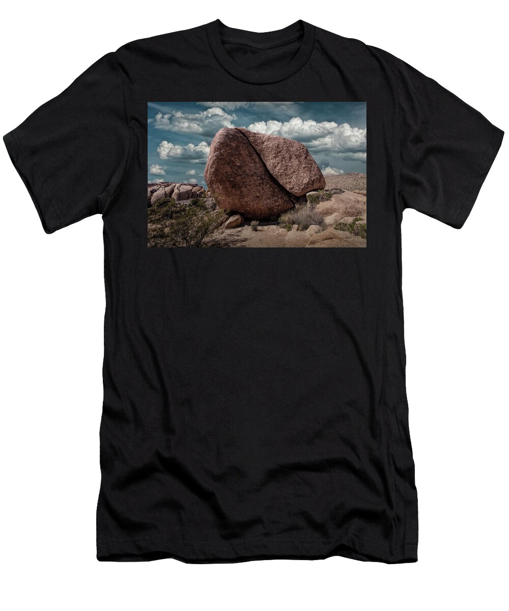 California T-Shirt featuring the photograph Split Rock in Joshua Tree National Park by Randall Nyhof