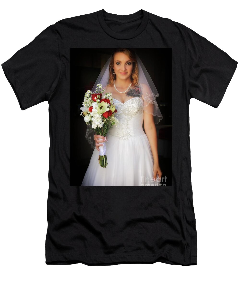 Portrait T-Shirt featuring the photograph Spring Bride by Gus McCrea