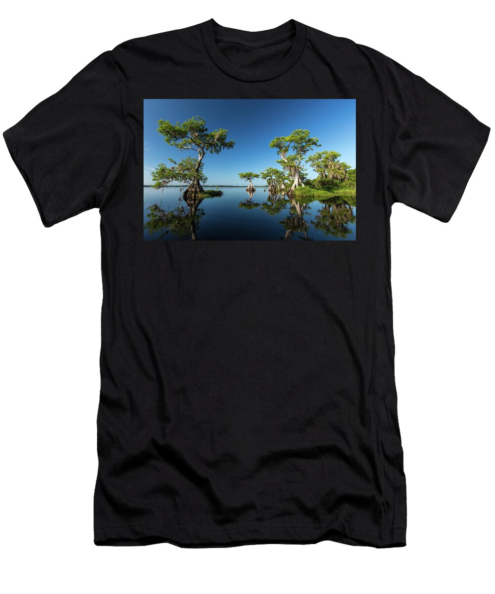 Florida T-Shirt featuring the photograph Spring vistas at Lake Disston by Stefan Mazzola