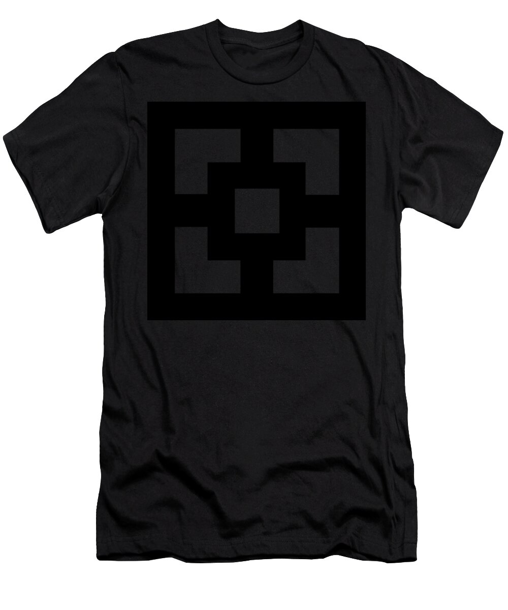 Squares - Chuck Staley T-Shirt featuring the digital art Squares by Chuck Staley