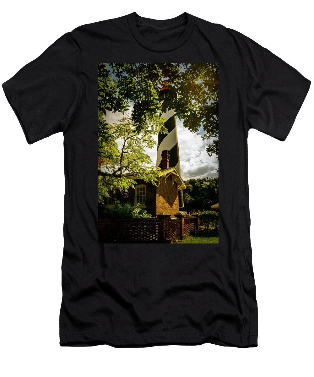 St. Augustine T-Shirt featuring the photograph St. Augustine Lighthouse by Joseph Desiderio