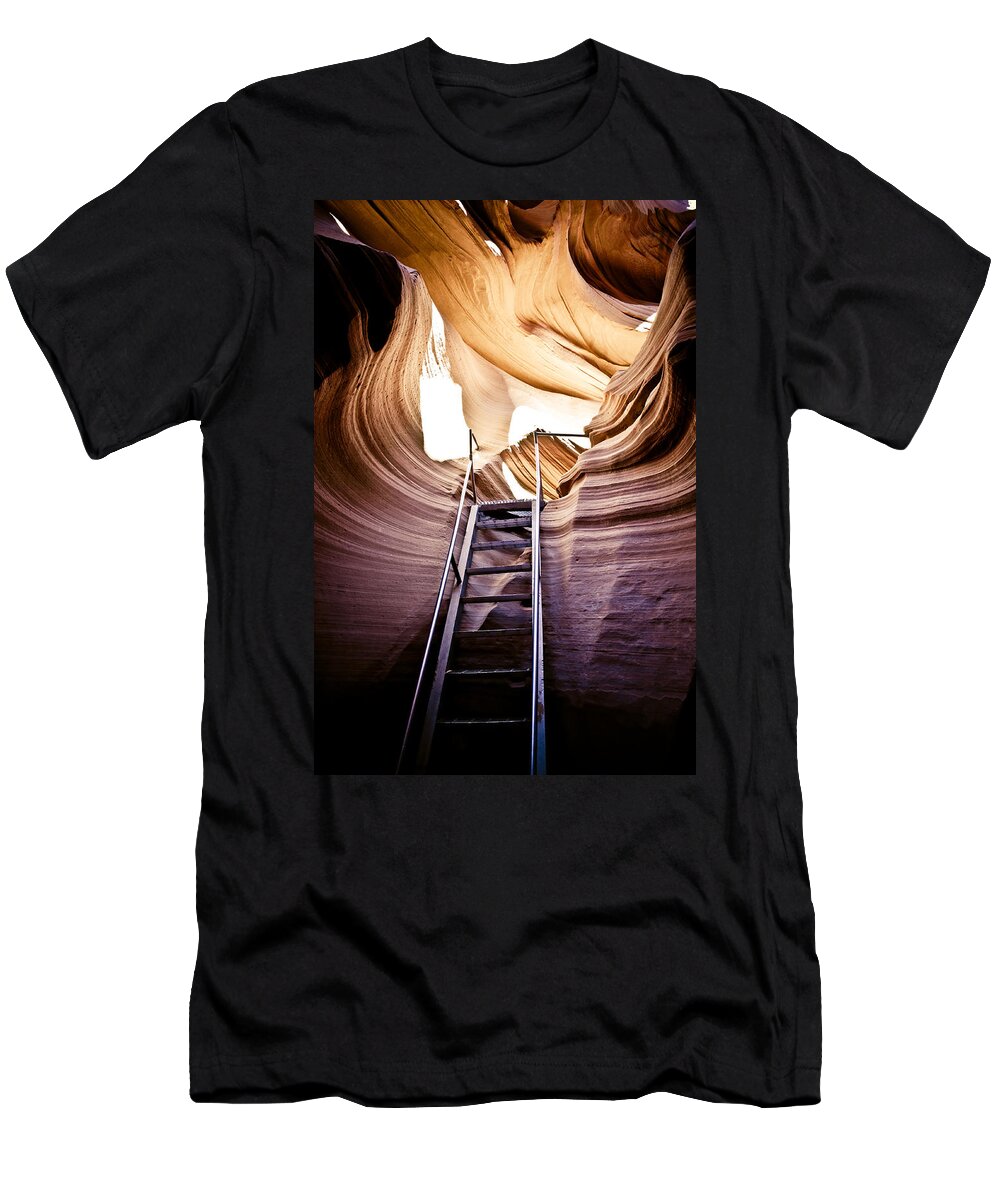 Canyon T-Shirt featuring the photograph Stairs from Chaos by Scott Sawyer