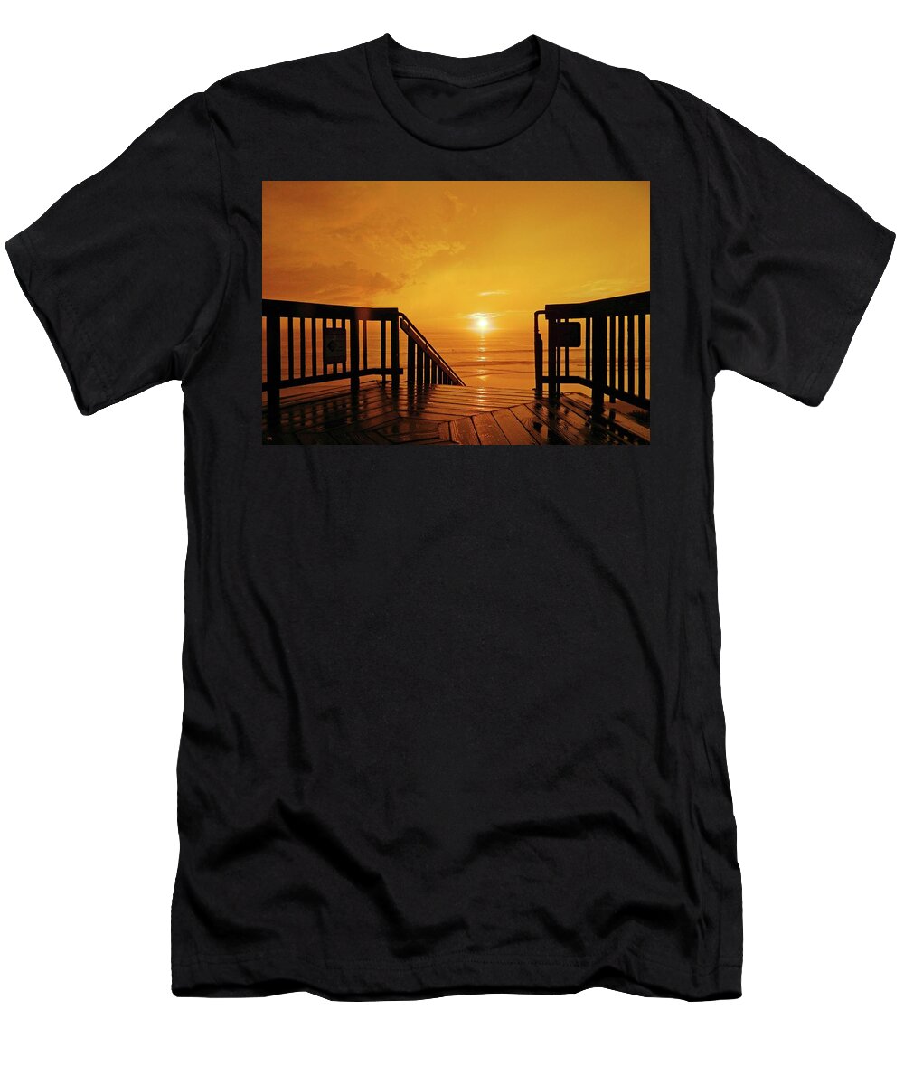 Sunset T-Shirt featuring the photograph Stairway To Heaven by Everette McMahan jr