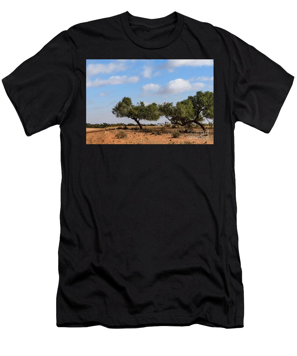 Landscape T-Shirt featuring the photograph Station Boundary by Werner Padarin