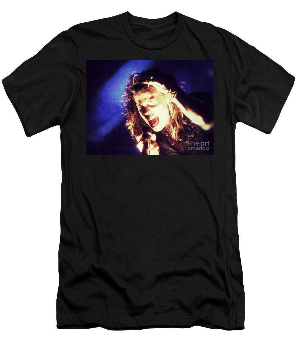 Steven Tyler T-Shirt featuring the photograph Steven in Color by Traci Cottingham