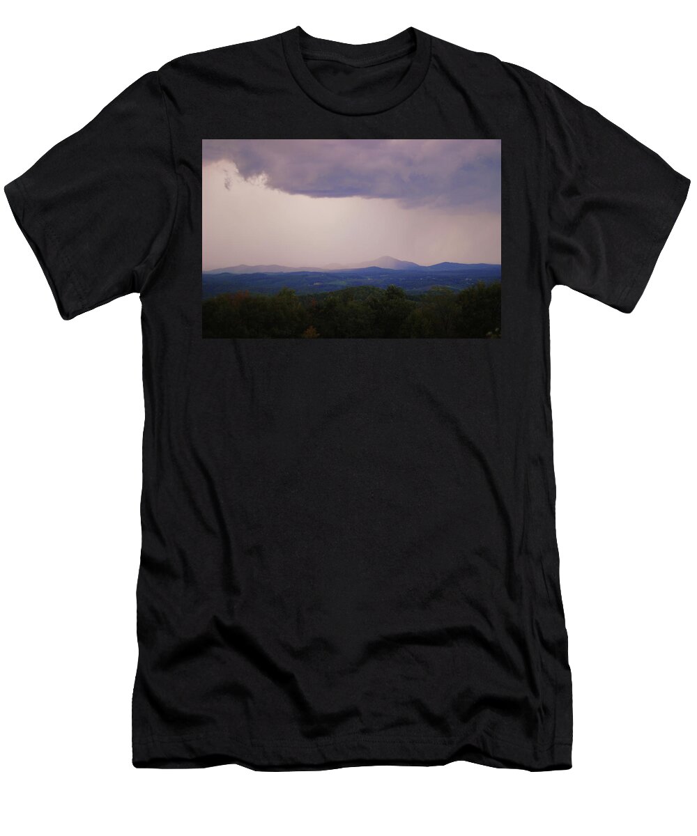 Nature T-Shirt featuring the photograph Storm at Lewis Fork Overlook by Cathy Lindsey