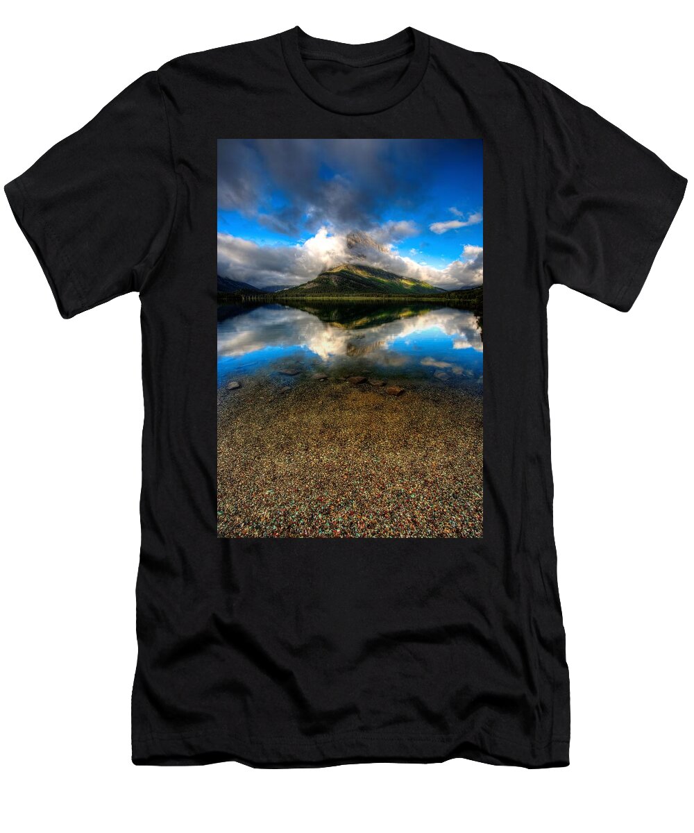 Calm T-Shirt featuring the photograph Storm Mountain iii by David Andersen