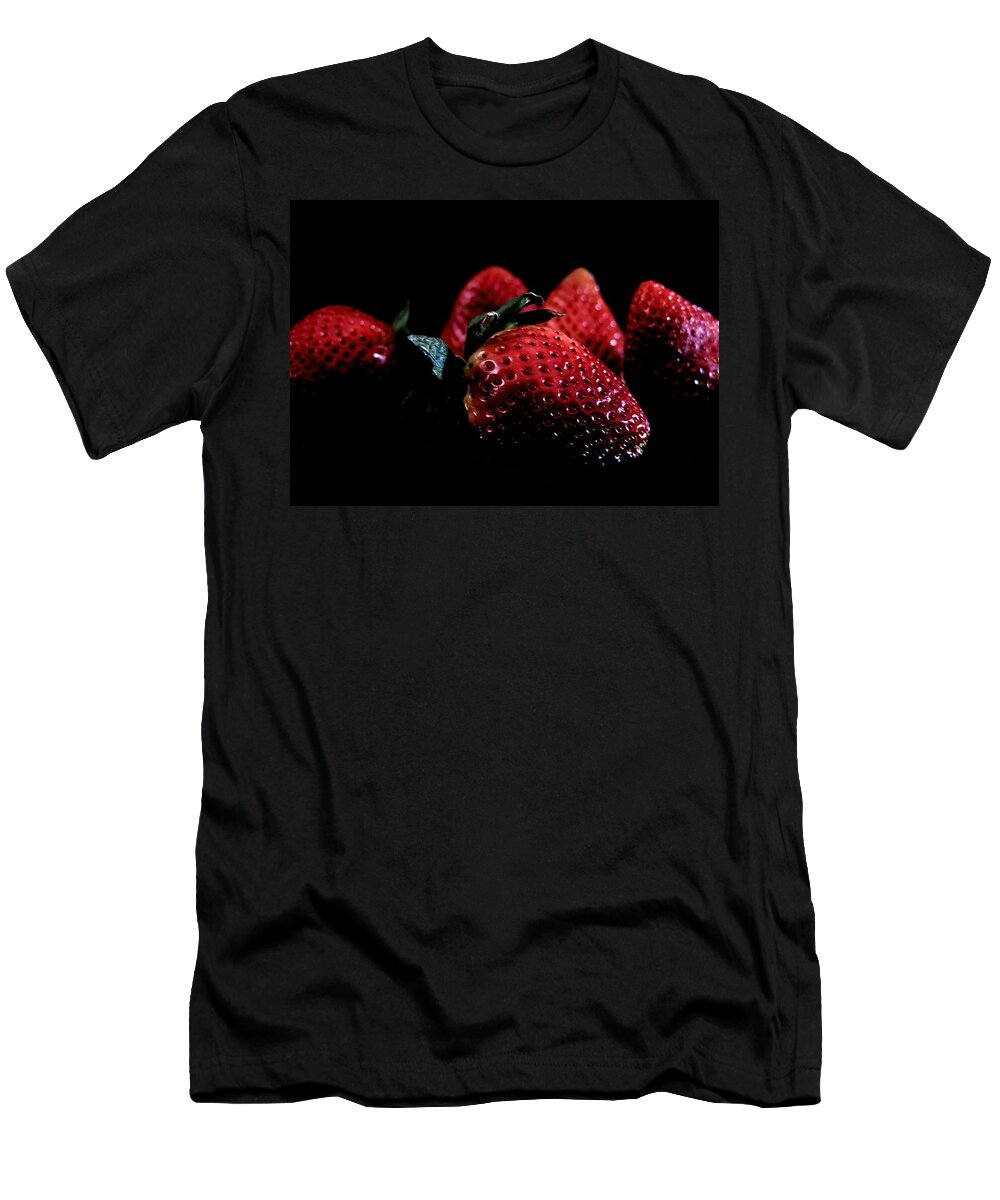 Strawberry T-Shirt featuring the photograph Strawberries by Tim Beebe