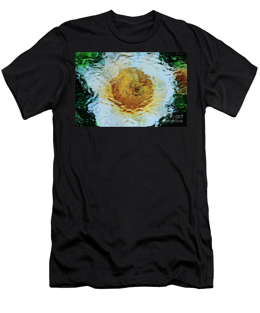 Impressionistic T-Shirt featuring the photograph Sun and Moon Peony Impression by Jeanette French