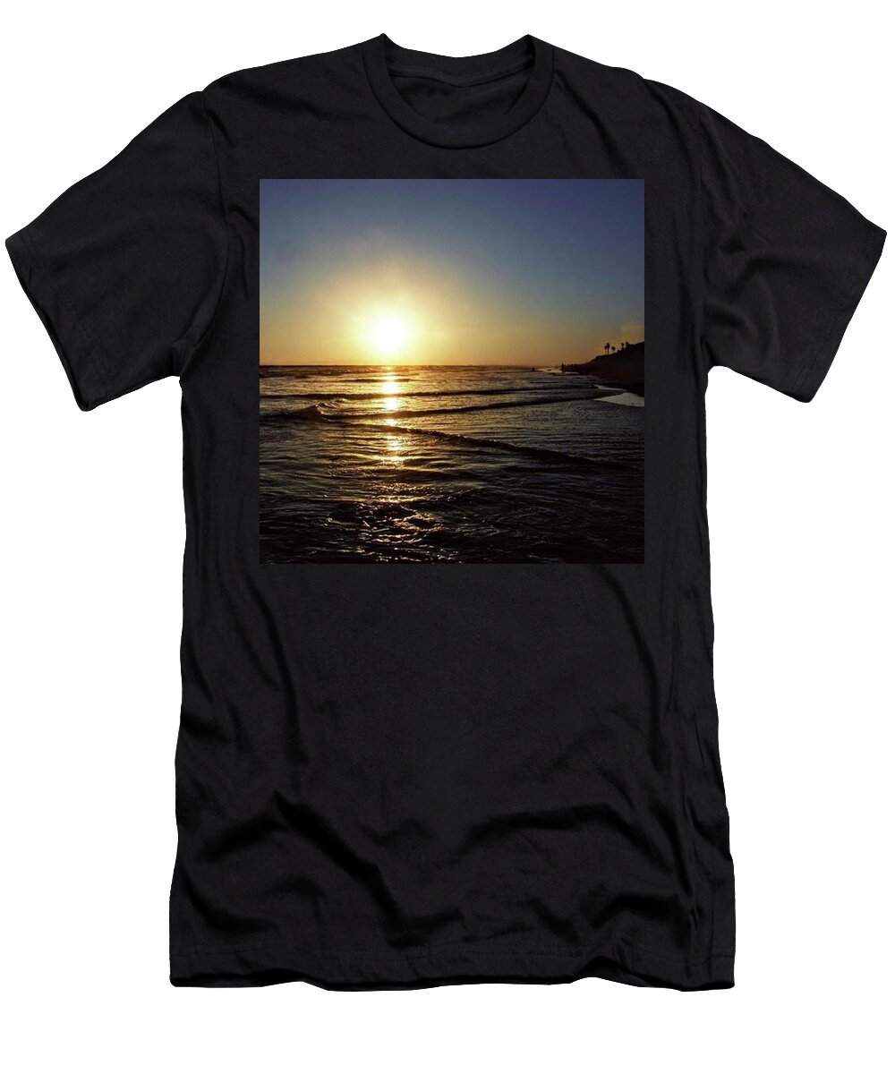Dog Beach T-Shirt featuring the photograph Sun Dance #1 by Leah McPhail