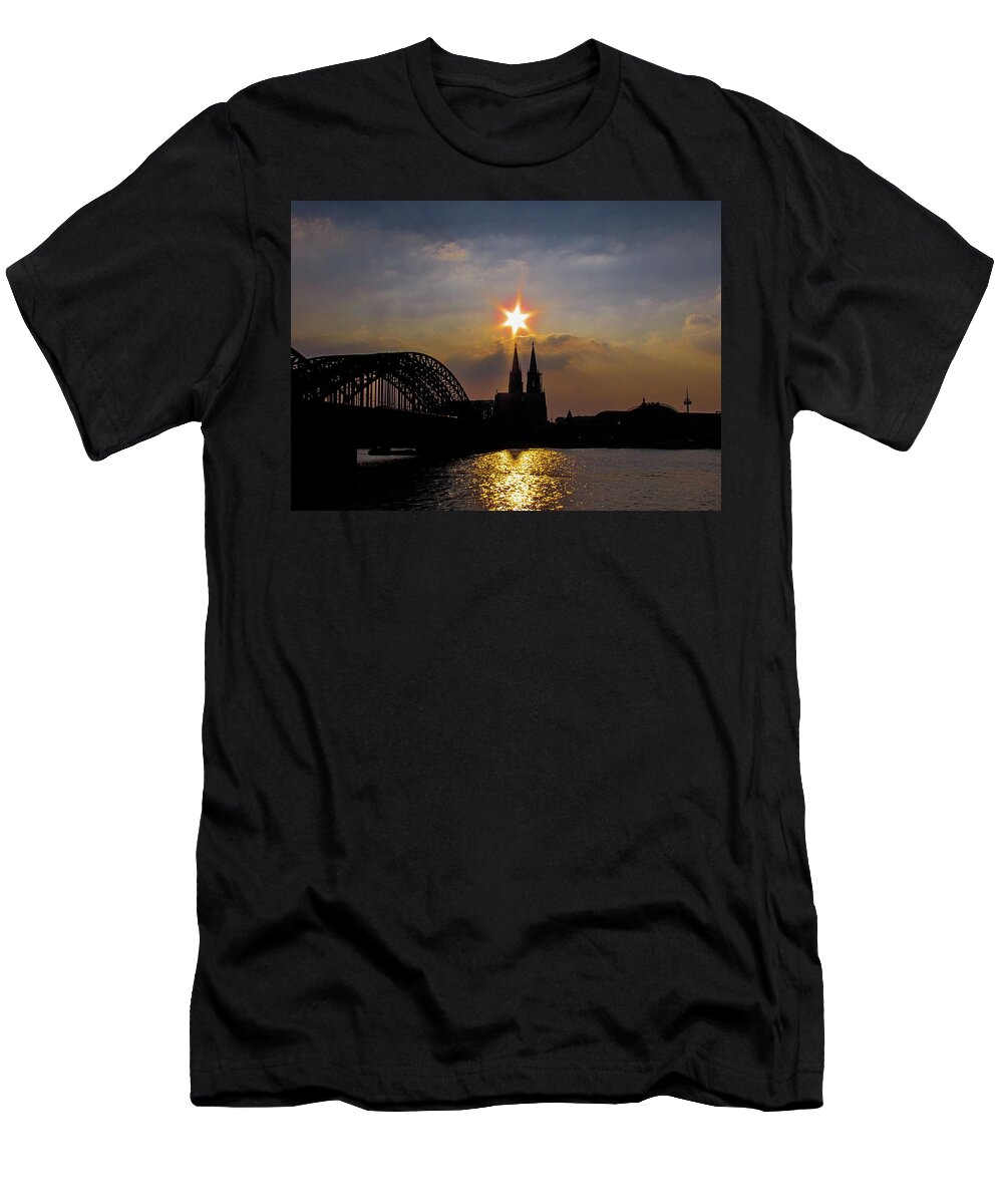 Cologne T-Shirt featuring the photograph Sun is the Star by Cesar Vieira