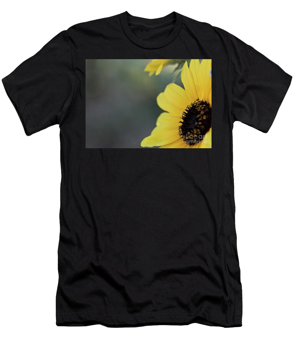 Sunflower T-Shirt featuring the photograph Sunflower Off to the Side by Sherry Hallemeier