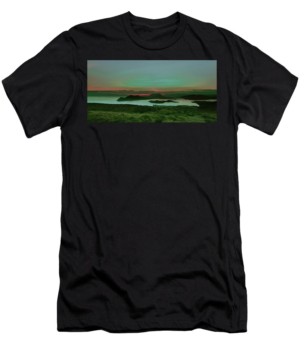 Sunrise T-Shirt featuring the photograph Sunrise 2 Valentia island by Leif Sohlman