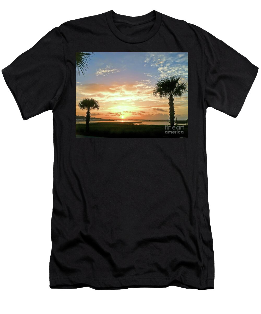 Sunrise T-Shirt featuring the photograph Sunrise at Ocean Isle by Kerri Farley