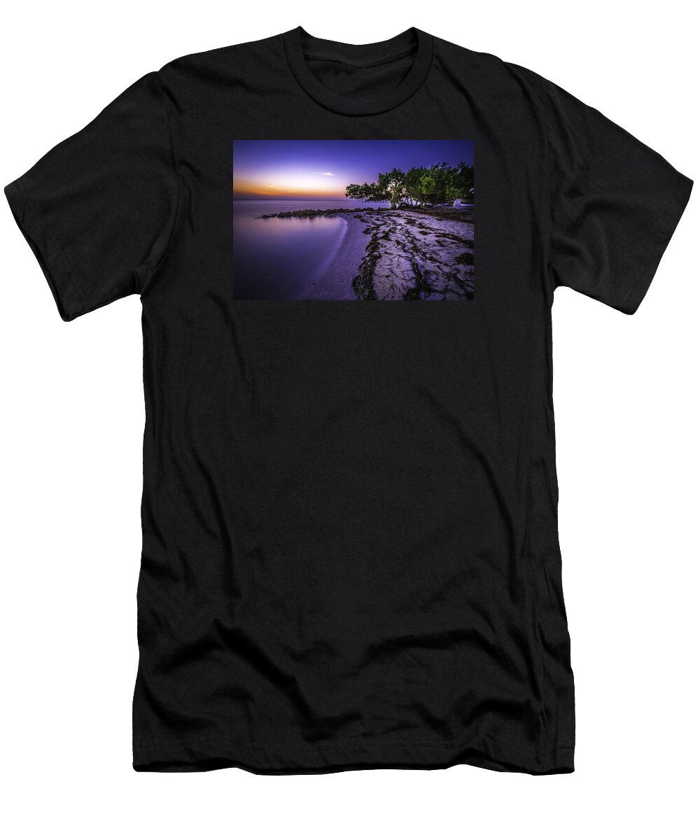 Sunrise T-Shirt featuring the photograph End of the Beach by Francisco Gomez