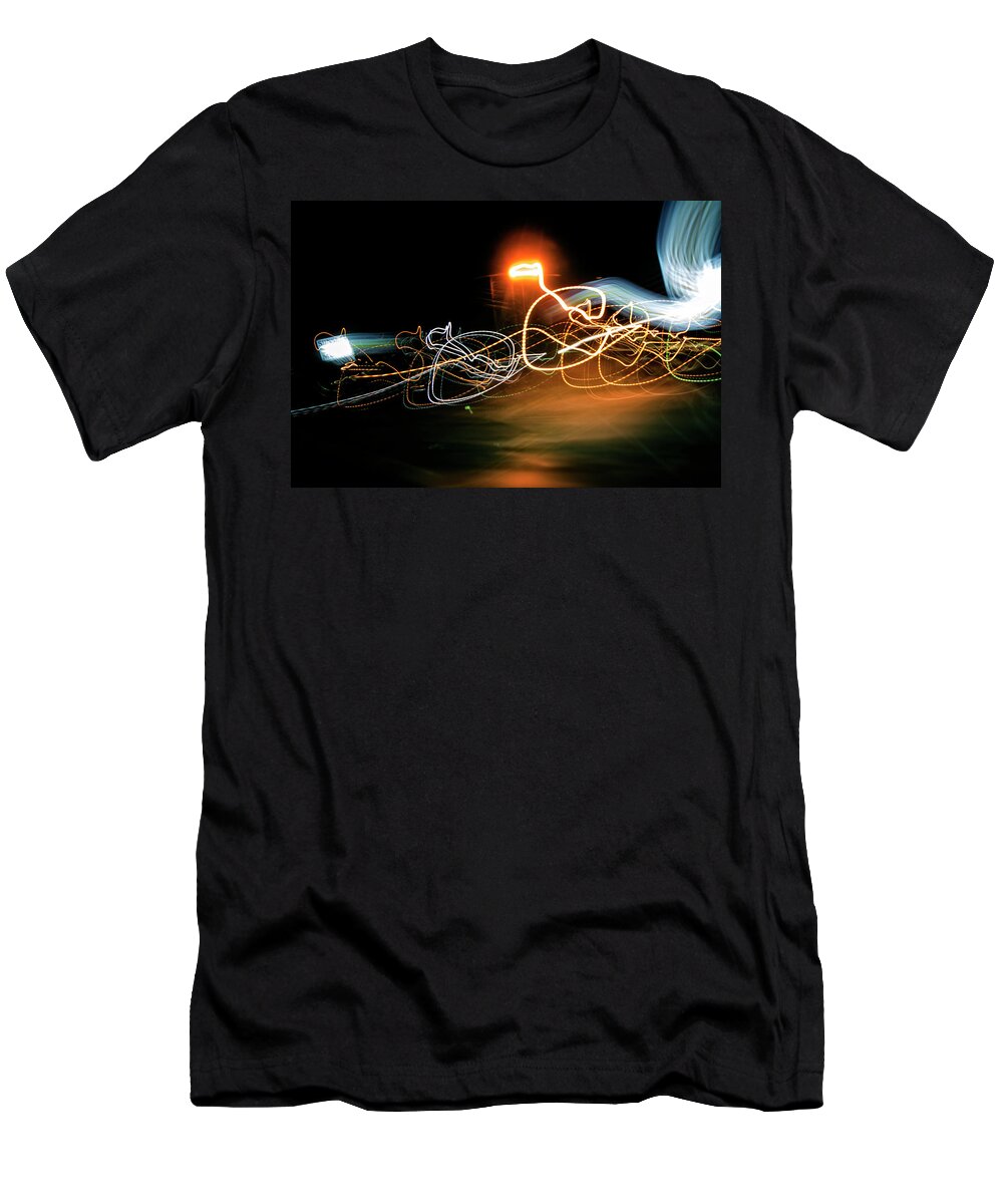 Abstract T-Shirt featuring the photograph Sunset Motel by Greg and Chrystal Mimbs