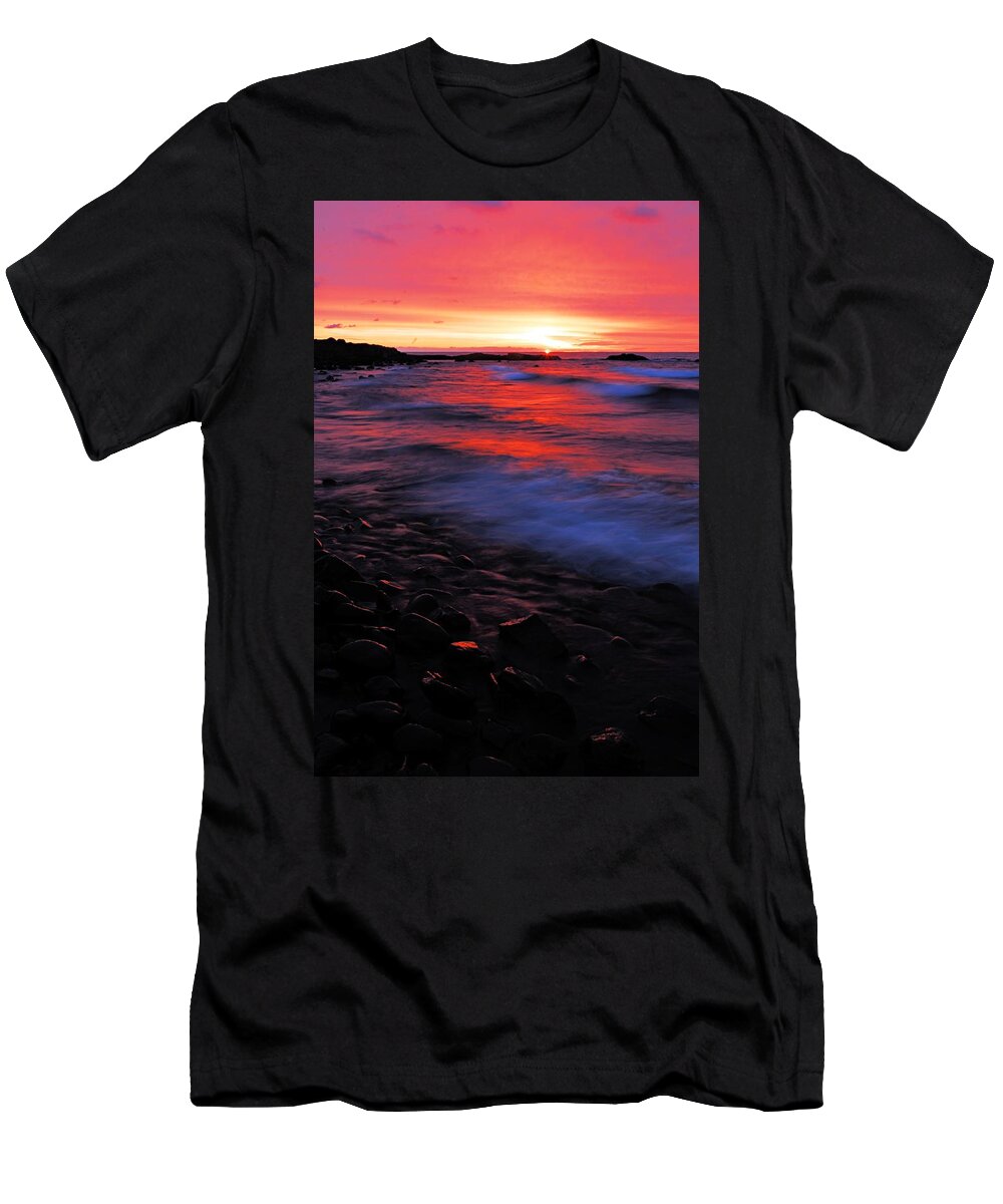 Split Rock Lighthouse State Park T-Shirt featuring the photograph Superior Sunrise by Larry Ricker