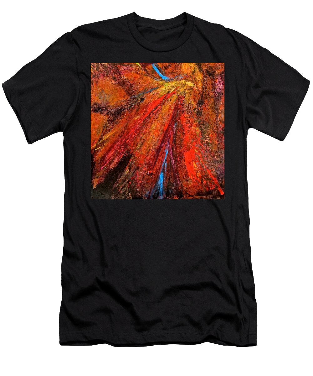 Abstract T-Shirt featuring the painting Surge 2 by Barbara O'Toole