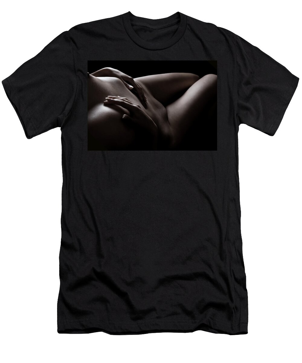 Nude T-Shirt featuring the photograph Sweet Seduction by Vitaly Vakhrushev