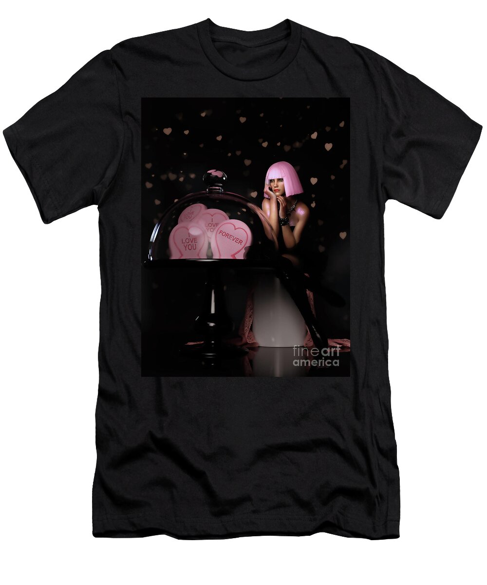 Sweet Treat T-Shirt featuring the digital art Sweet Treat by Shanina Conway