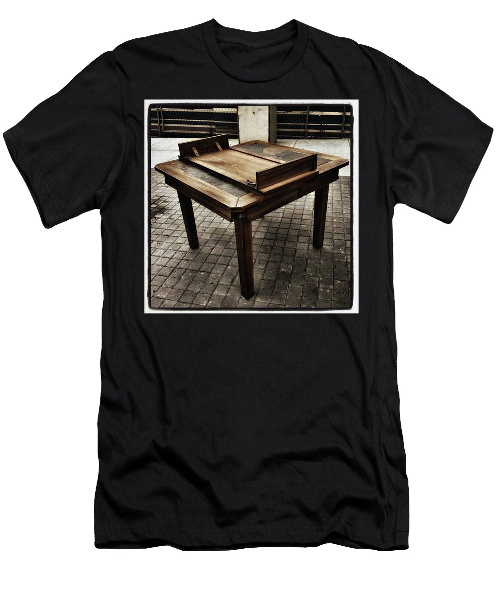 Streetart T-Shirt featuring the photograph Table That Thought. This Beautiful by Mr Photojimsf