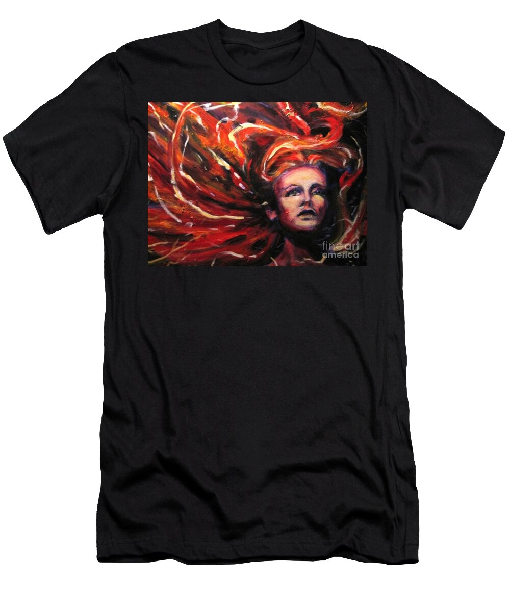 Bright T-Shirt featuring the painting Tempest by Jason Reinhardt
