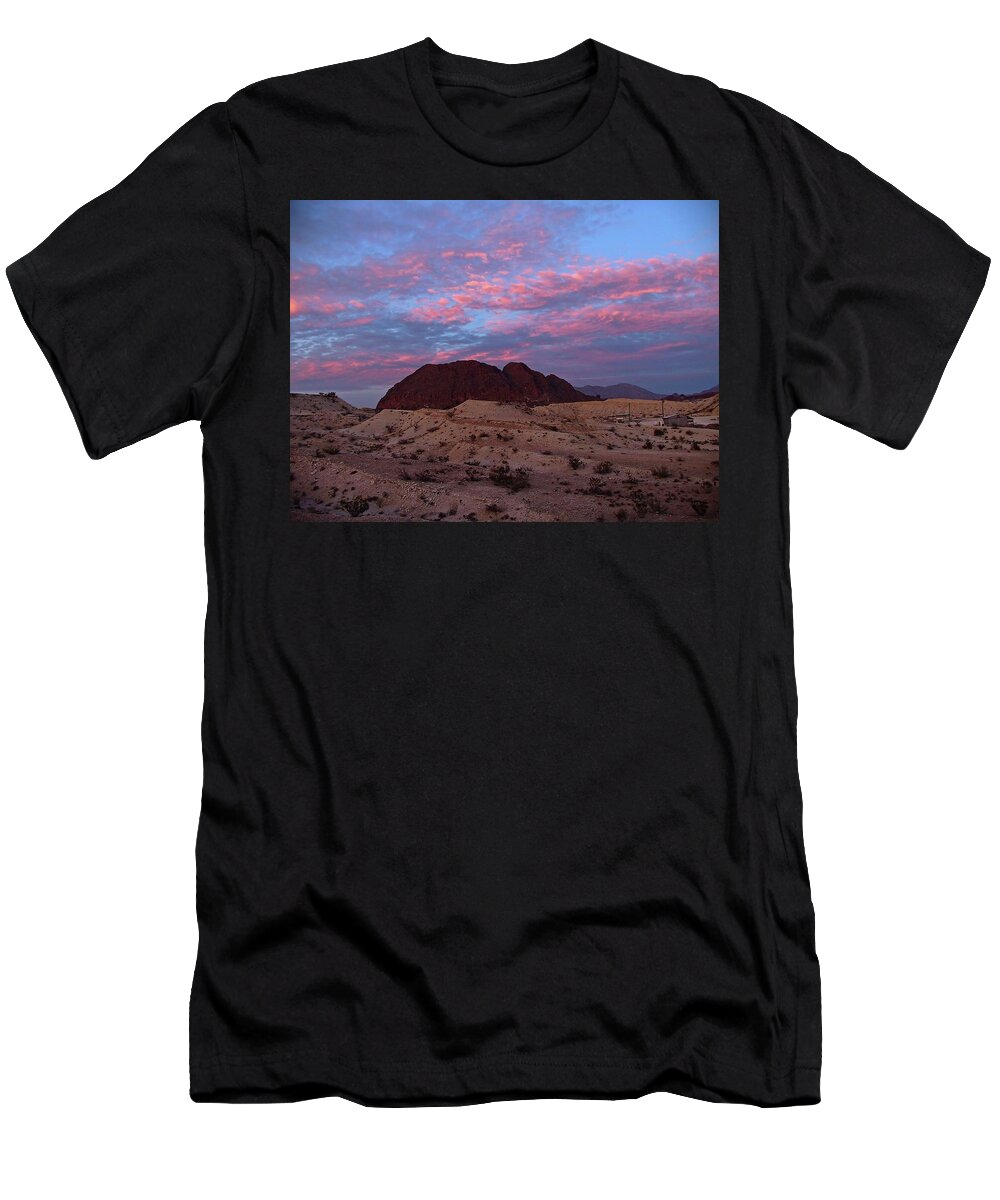 Terlingua T-Shirt featuring the painting Terlingua Sunset by Dennis Ciscel