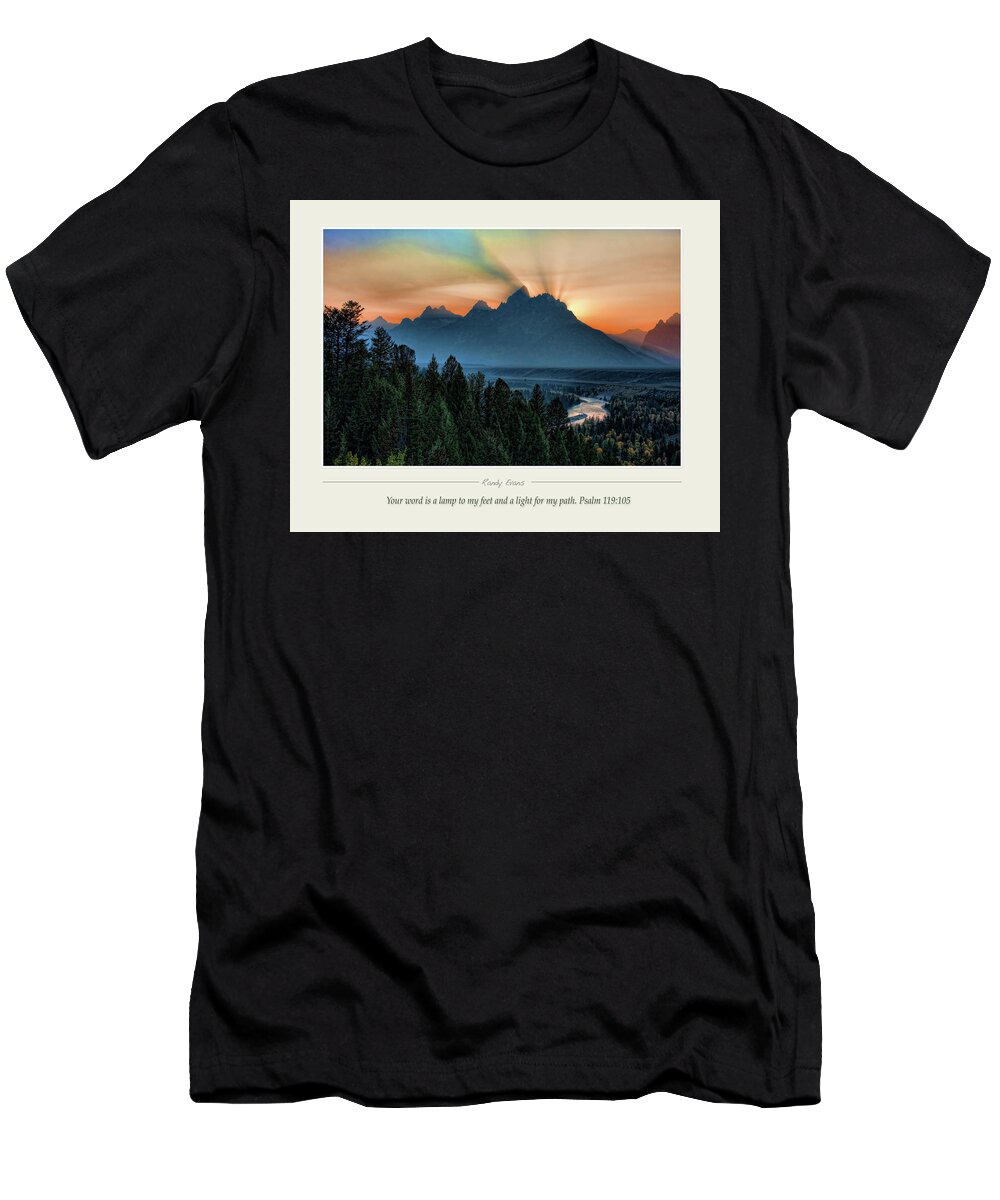 Light T-Shirt featuring the photograph Teton Light by Randall Evans