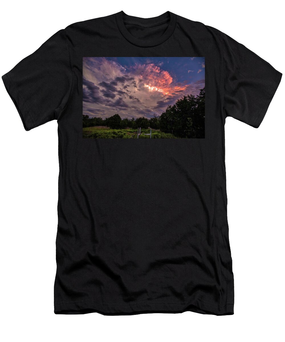 Hdr T-Shirt featuring the photograph Texas Sunset by Ross Henton