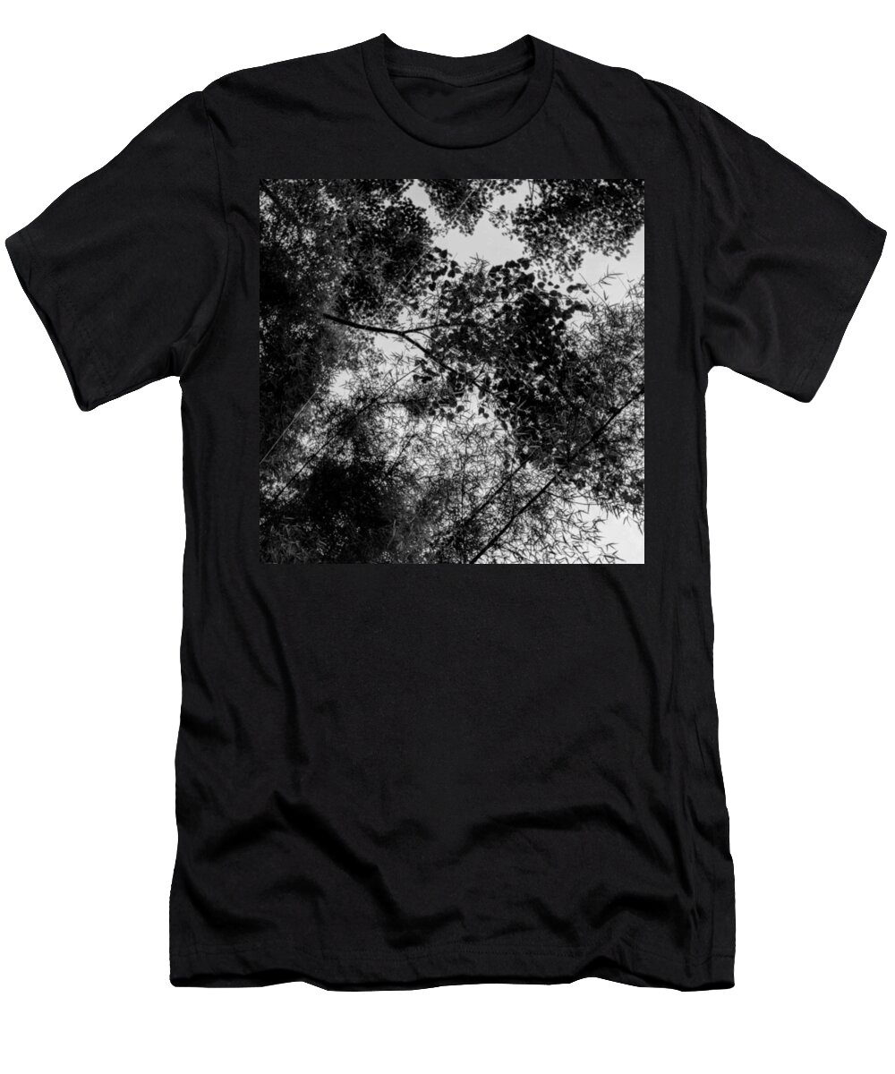 Travel T-Shirt featuring the photograph Textures In Bamboo. Please Pray For My by Aleck Cartwright