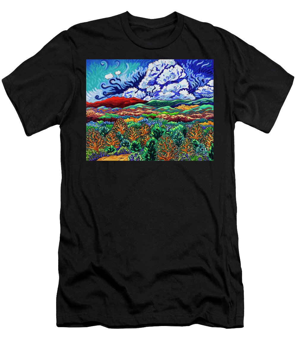 Southwestern Landscape T-Shirt featuring the painting That's Where You'll Find Me by Cathy Carey