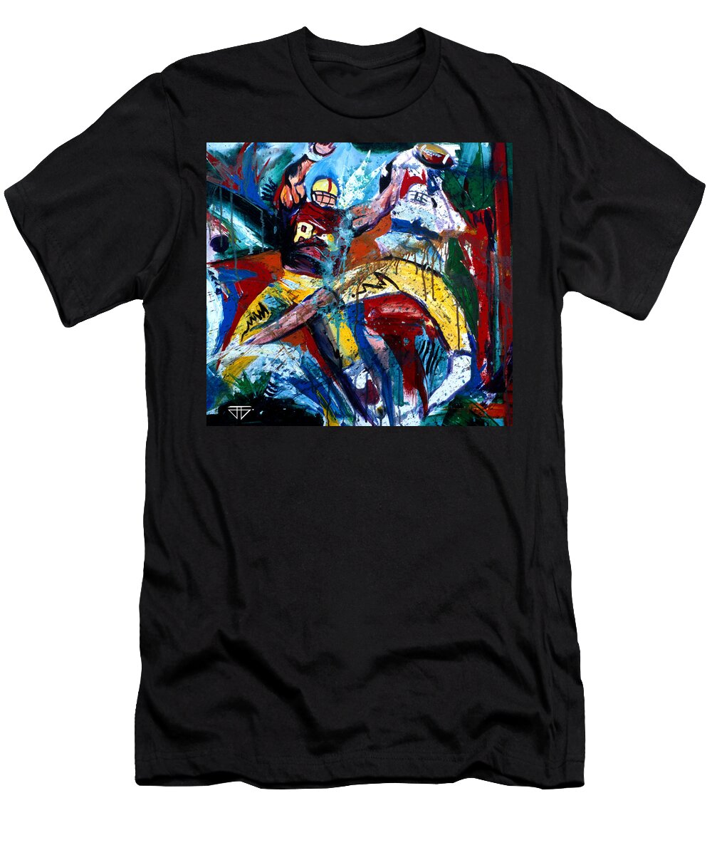  T-Shirt featuring the painting The Catch by John Gholson