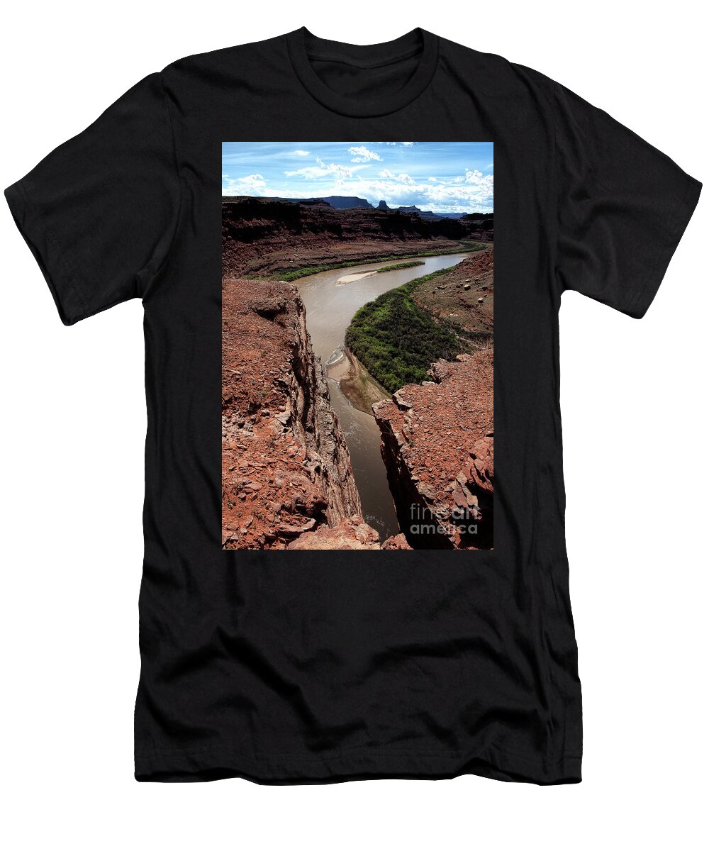 Landscape T-Shirt featuring the photograph The Cleft of the Rock by Jim Garrison