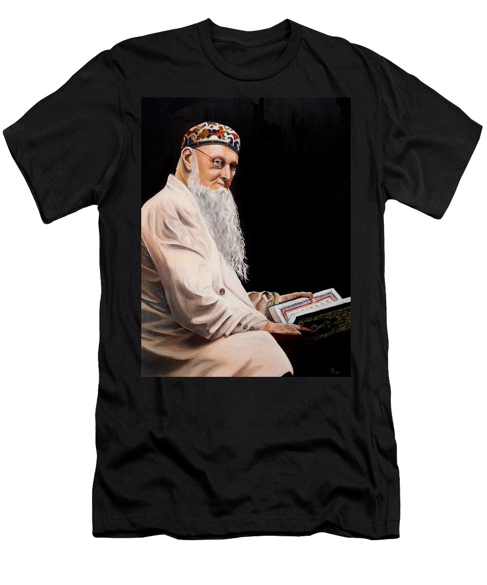 Cleric T-Shirt featuring the painting The Cleric by Vic Ritchey
