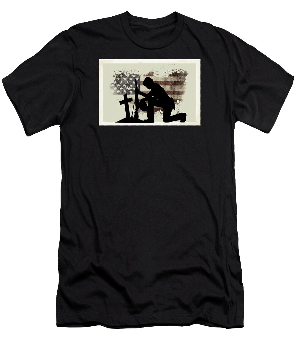 Cost Of Freedom T-Shirt featuring the photograph The Cost of Freedom by Theresa Campbell