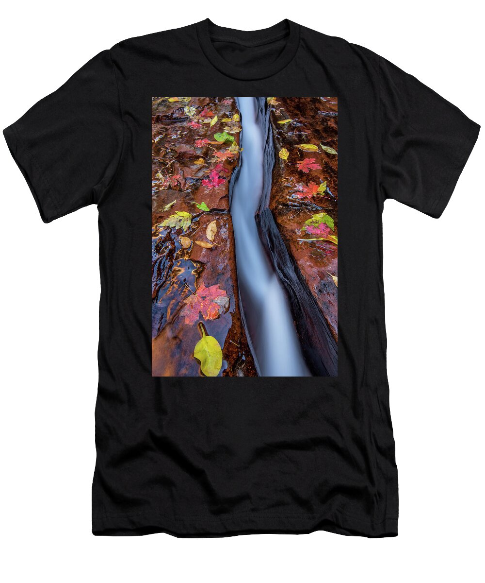 Zion T-Shirt featuring the photograph The Crack by Wesley Aston