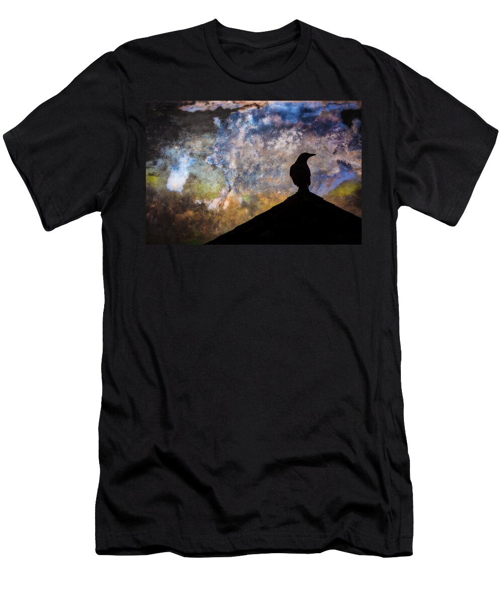 Animals T-Shirt featuring the photograph The Crow by John Strong