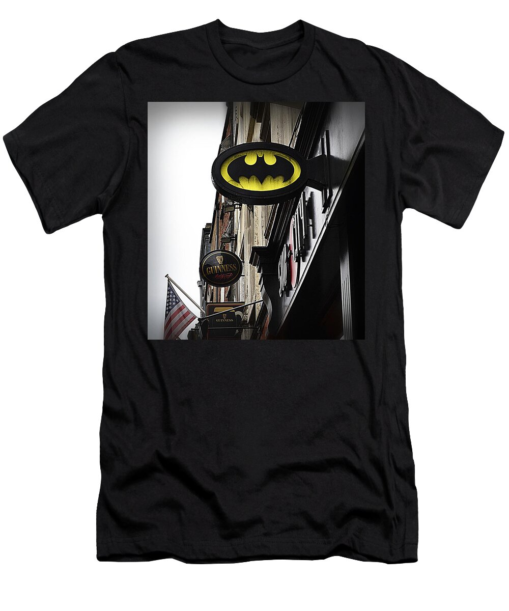 Batman T-Shirt featuring the photograph The Drink of Super Heroes by Nadalyn Larsen
