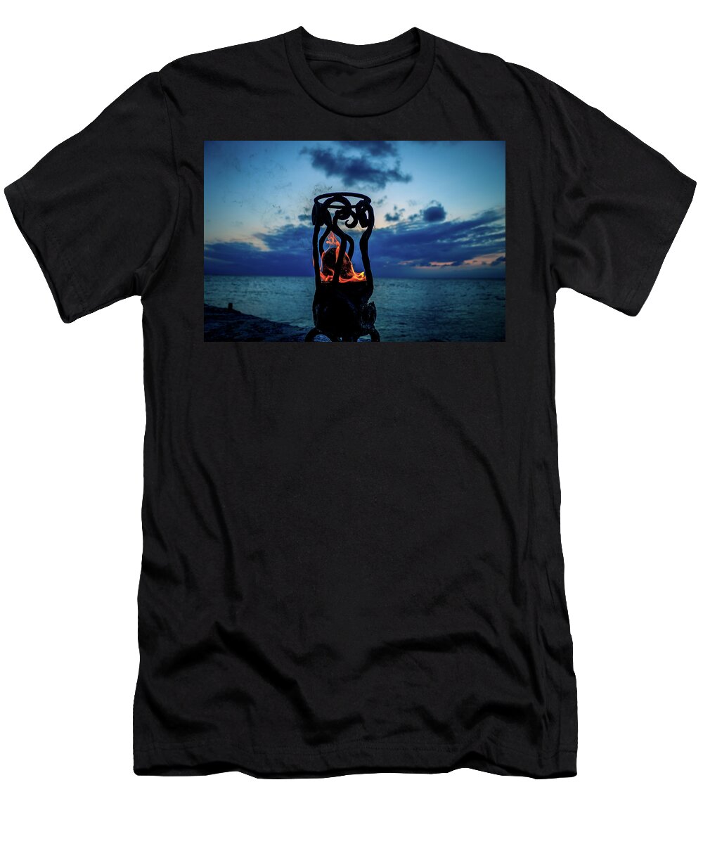 Flame T-Shirt featuring the photograph The Eternal Flame by Fred Boehm