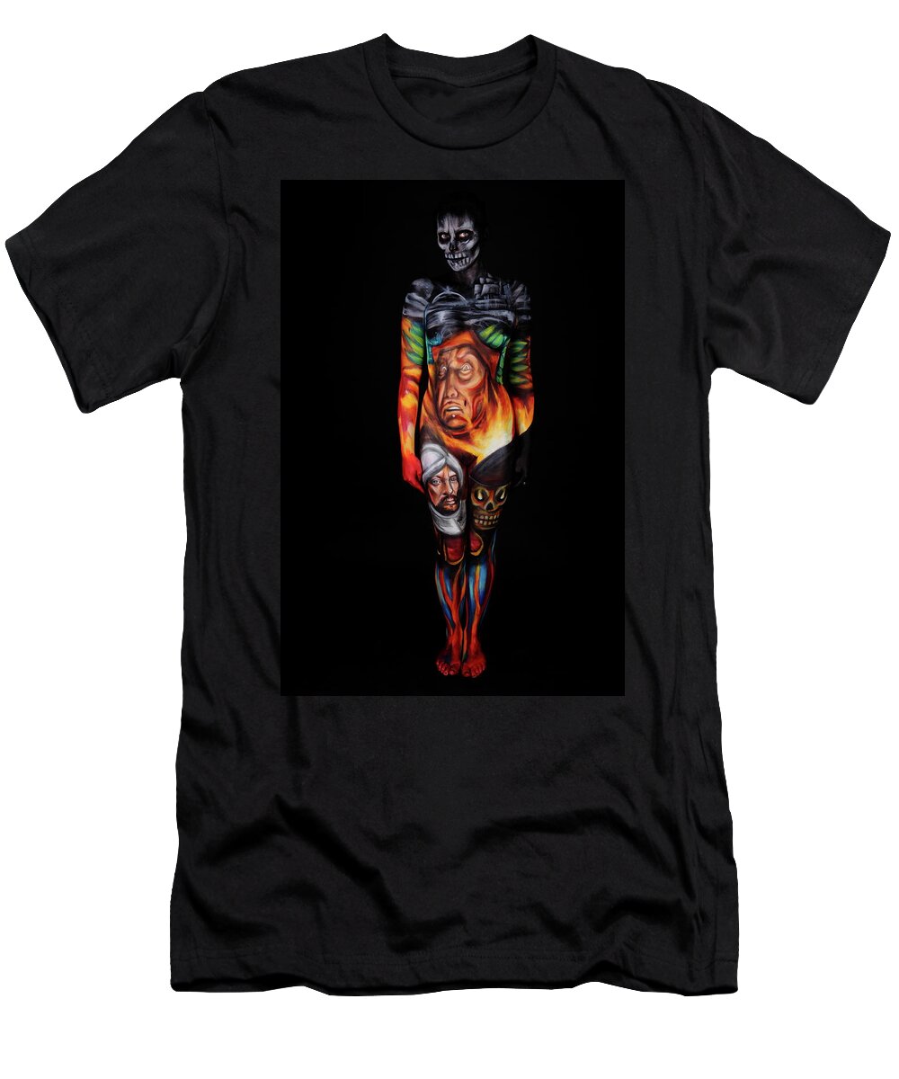 Angela Rene Roberts T-Shirt featuring the photograph The Fall of Montezuma by The Firmins
