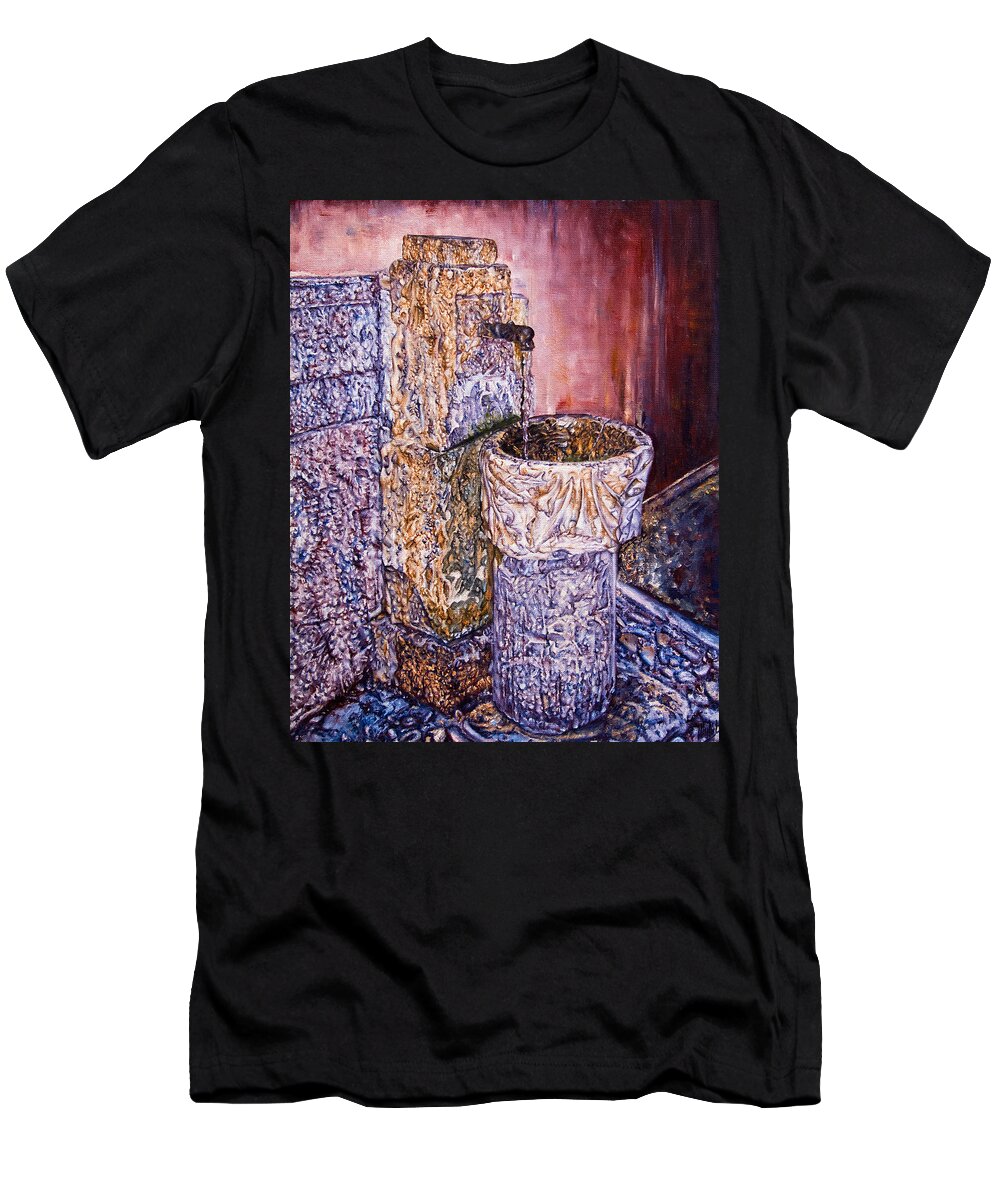 History T-Shirt featuring the painting The Fontanel by Michelangelo Rossi