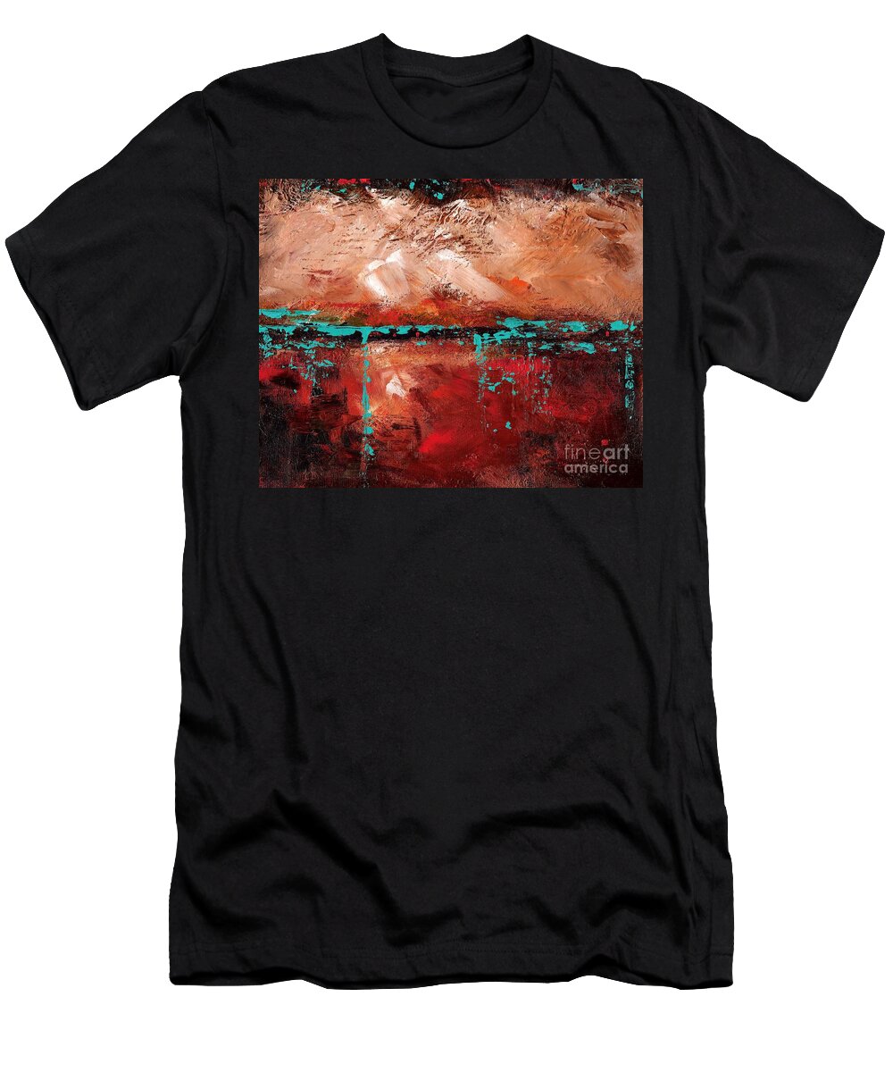Native American Art T-Shirt featuring the painting The Indian Bowl by Frances Marino